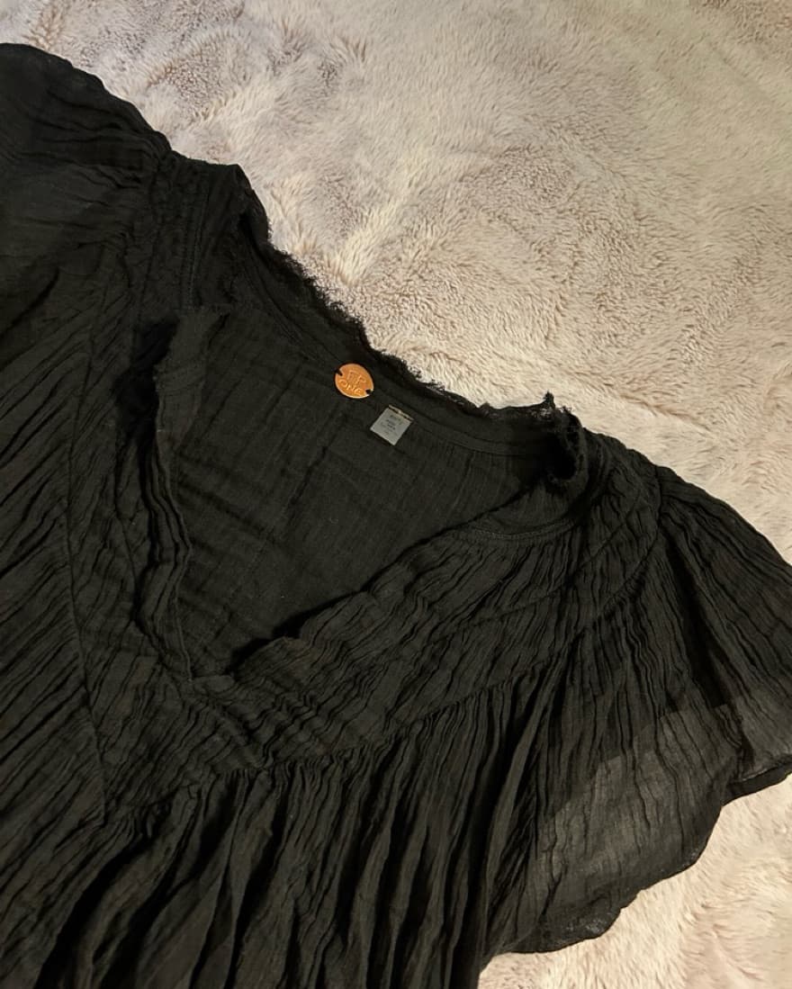 Free People Ruffle Shirt - Image 3