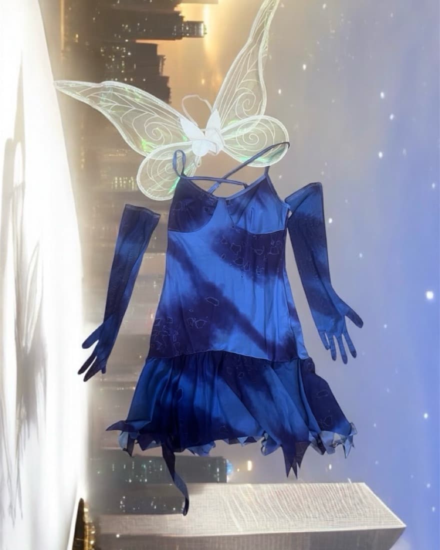 Fairy Costume With Wings  - Image 2