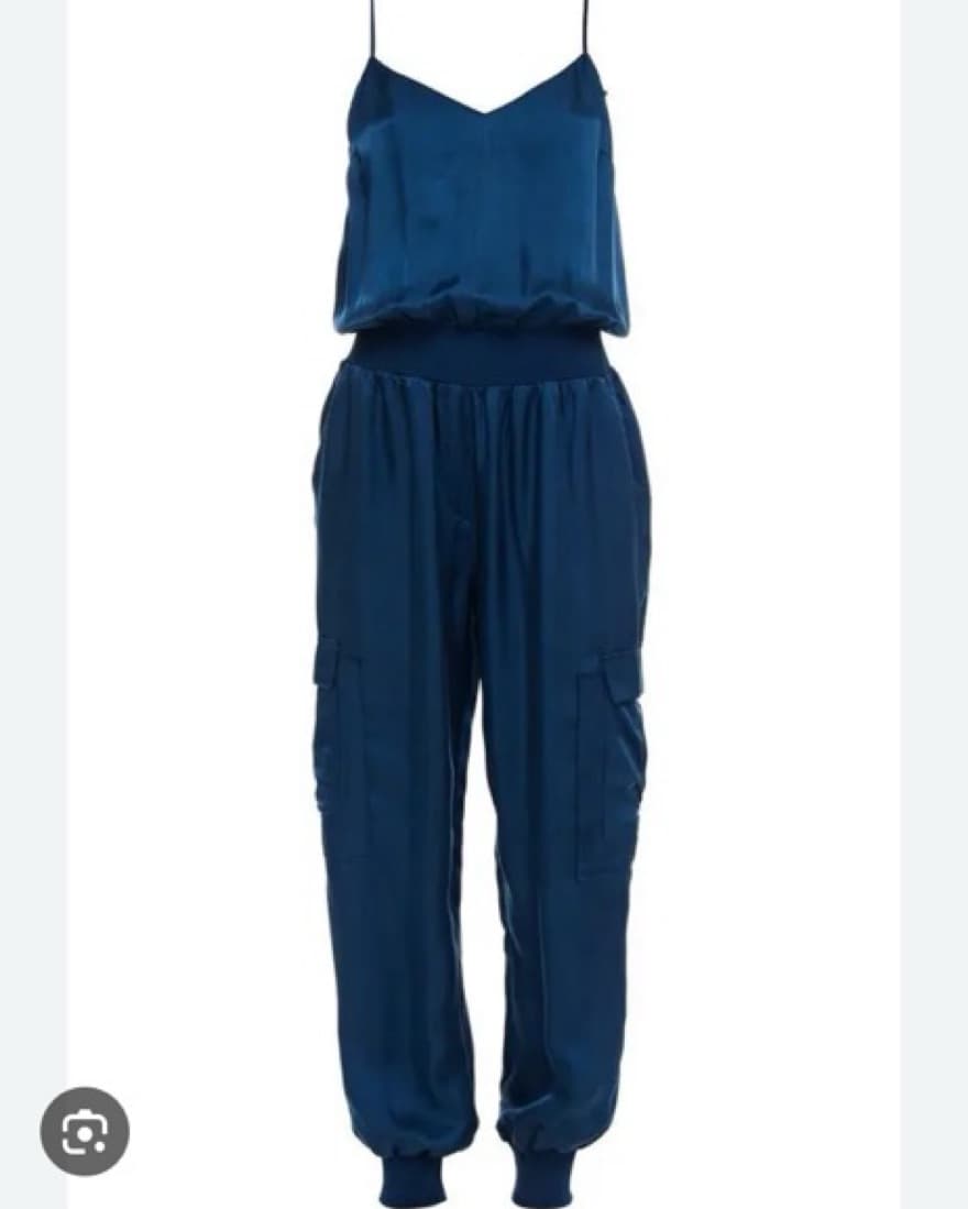 Cinq à Sept Amia Satin V-Neck Jumpsuit - Image 1