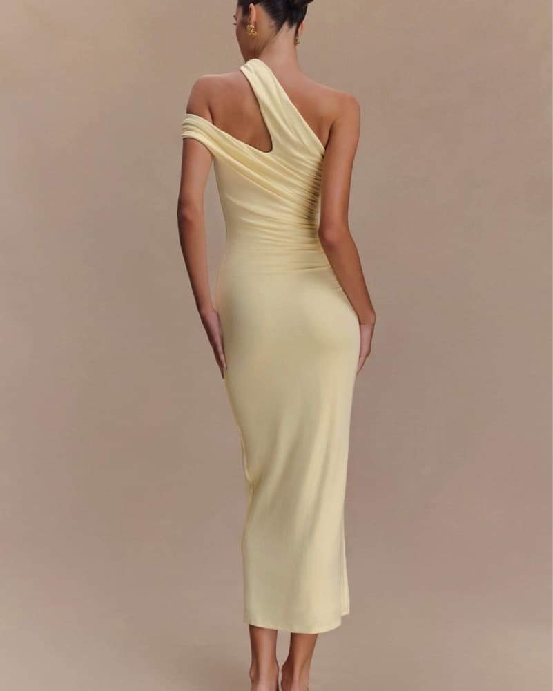 Meshki Yellow Midi Dress  - Image 2