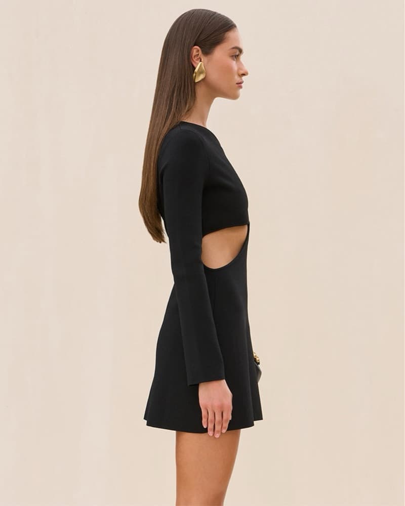 Cult Gaia Lia Dress Black XS - Image 2