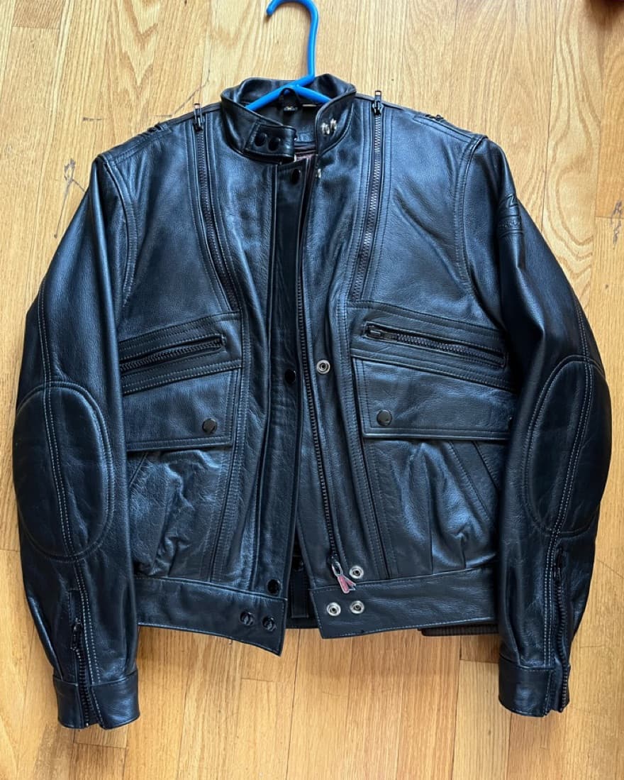 Leather Heavy Weight Bomber Jacket  - Image 1
