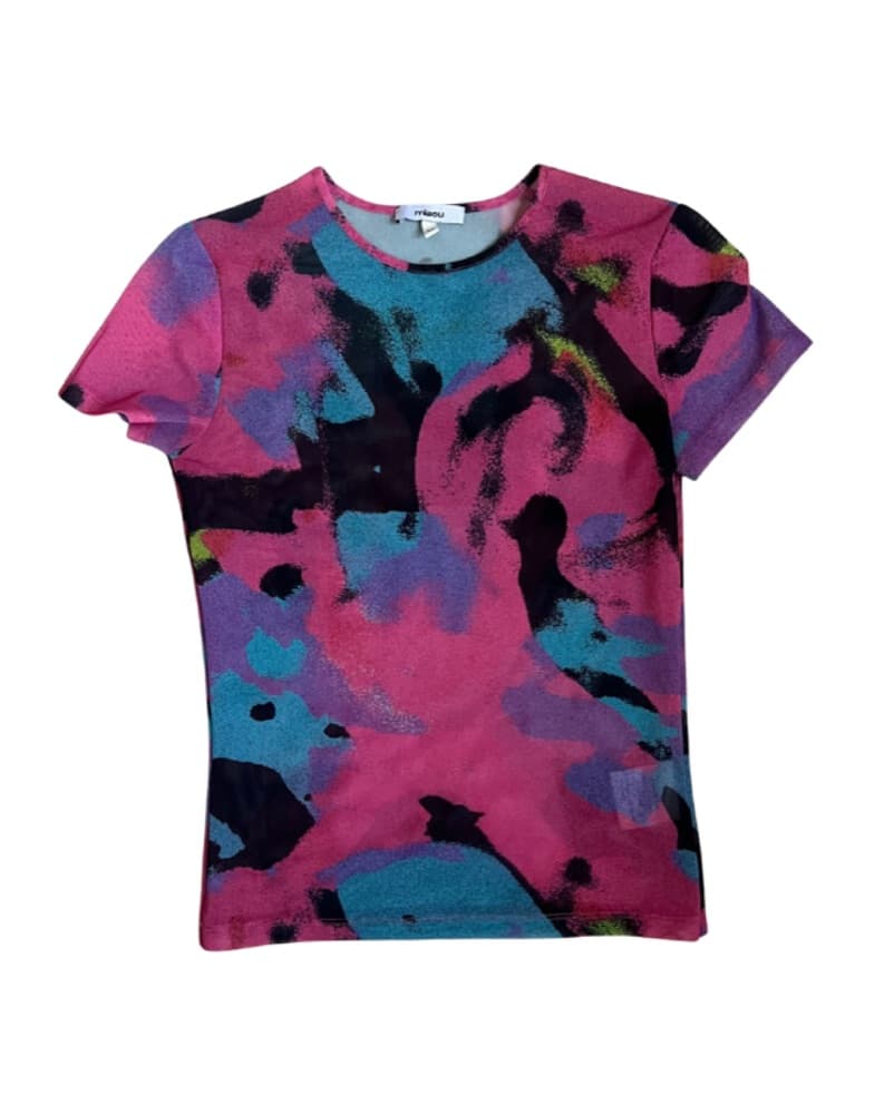 Miaou Mesh Baby Tee - Image 1