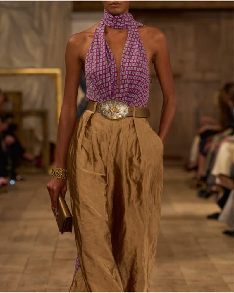 Ralph Lauren Silk Wrap Top / Bodysuit - Image 3