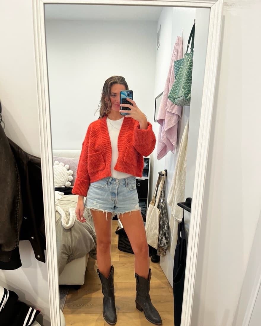 Red Cardigan  - Image 2