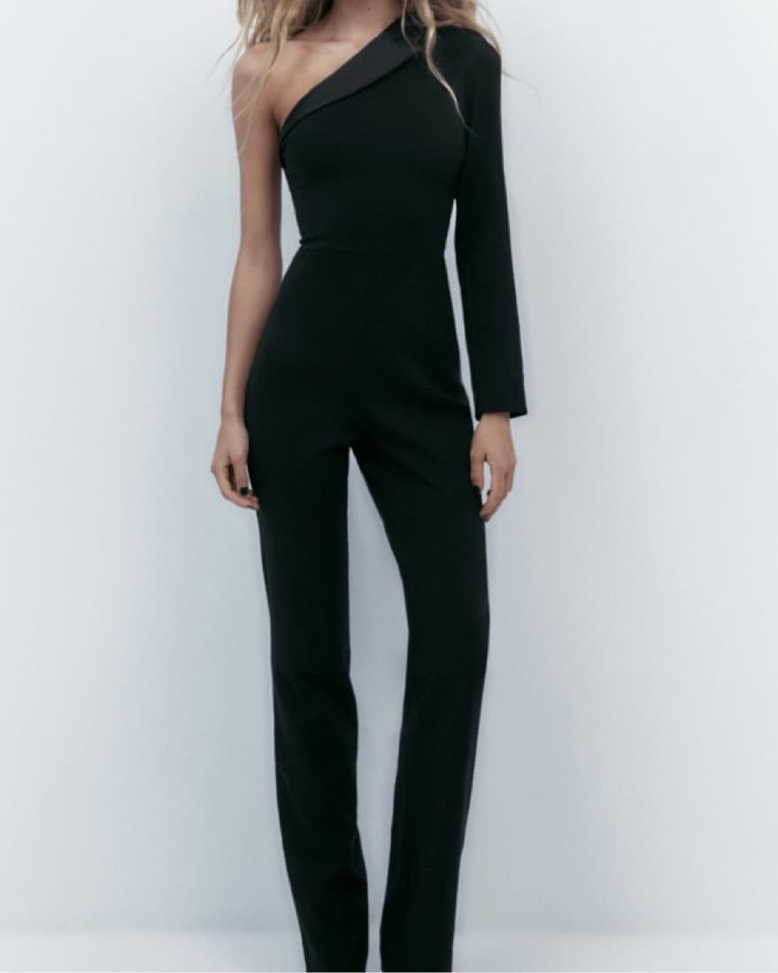 Zara One Shoulder Blazer Jumpsuit  - Image 1