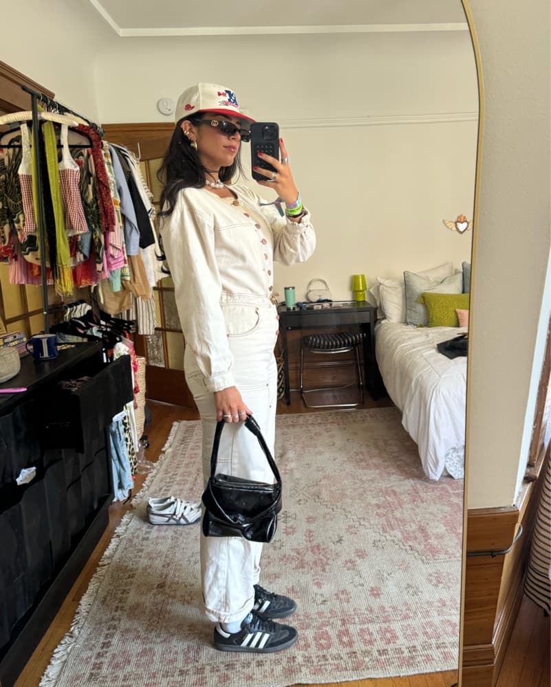 Ulla Johnson White Denim Jumpsuit  - Image 2
