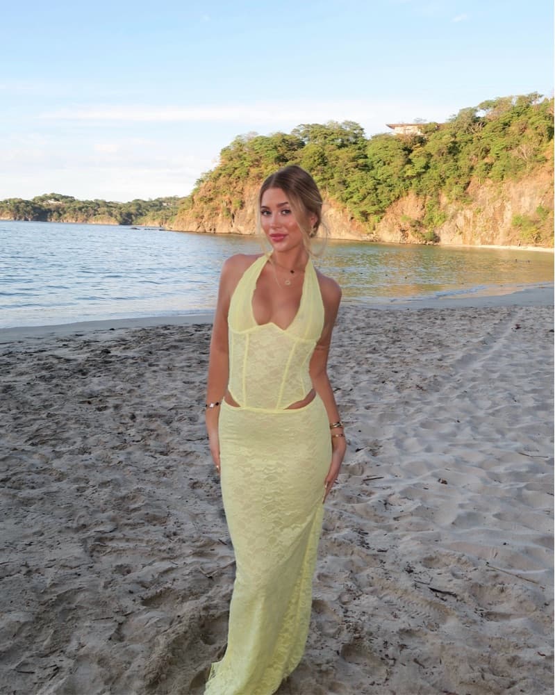 Outcast Yellow Maxi Dress - Image 3