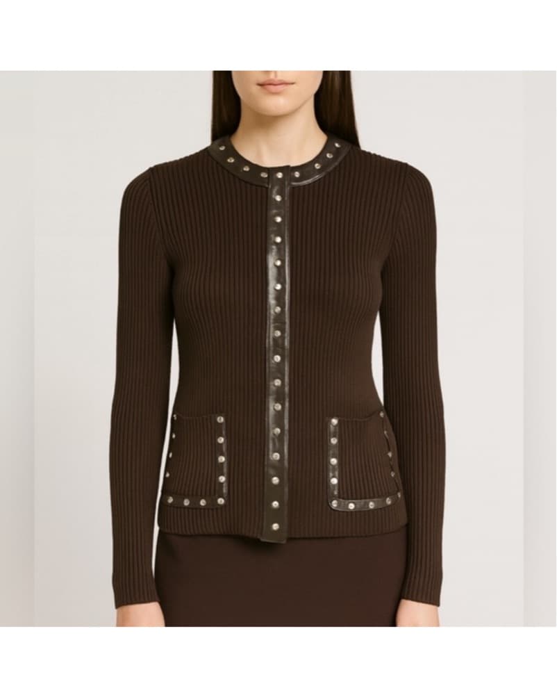 Celine Brown Cardigan  - Image 1