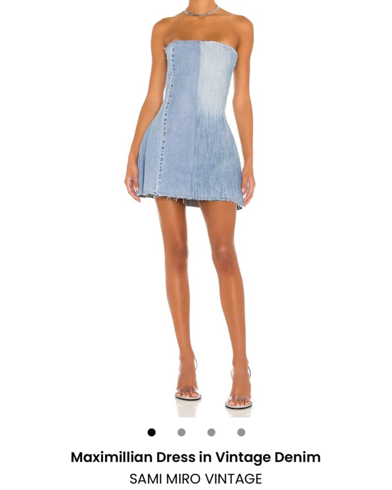 SAMI MIRO VINTAGE denim dress - Image 2