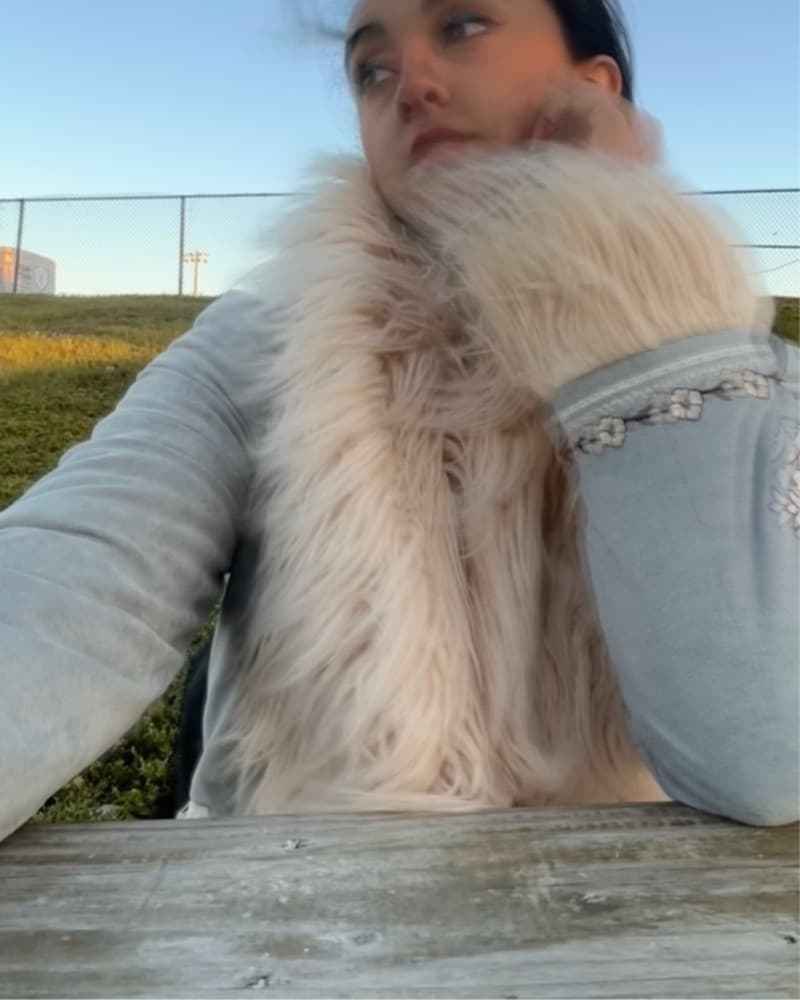 Faux Lamb Fur Boho Coat  - Image 4