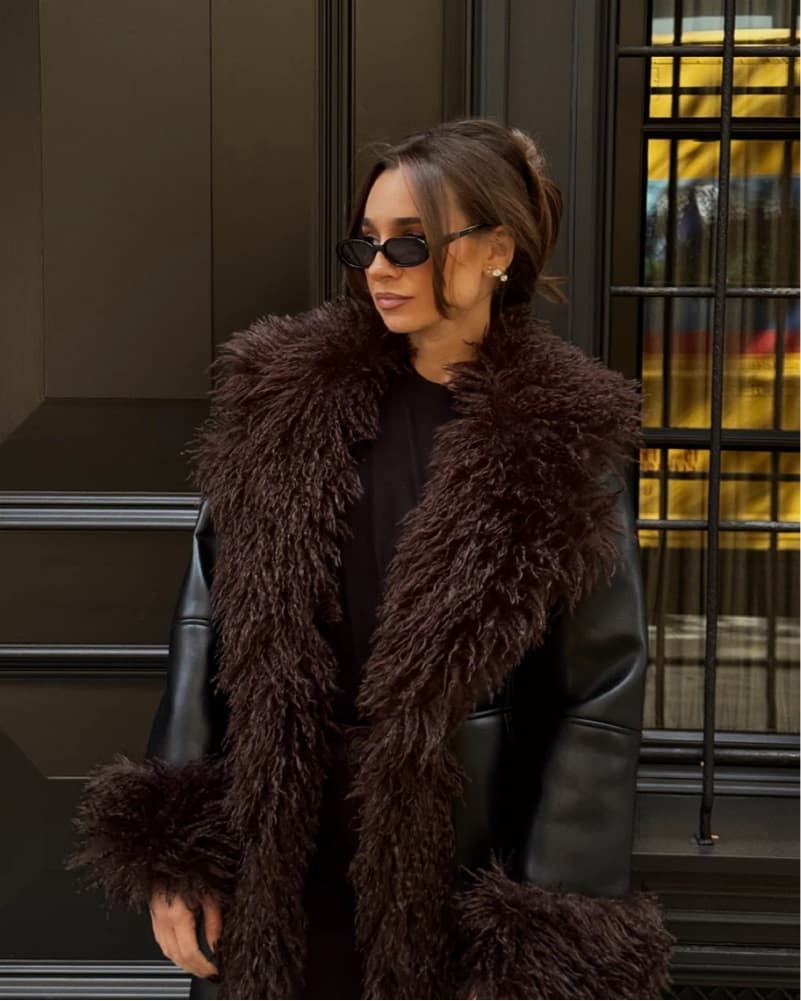 Penny Lane Faux Fur Coat - Image 2
