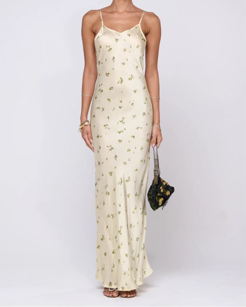 Resa Silk Maxi Dress - Image 4