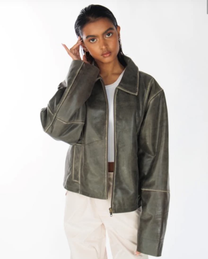 In My Element Distressed Jacket - Image 1