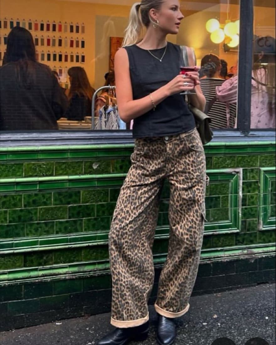 Damson Madder Cheetah/leopard Jeans  - Image 1