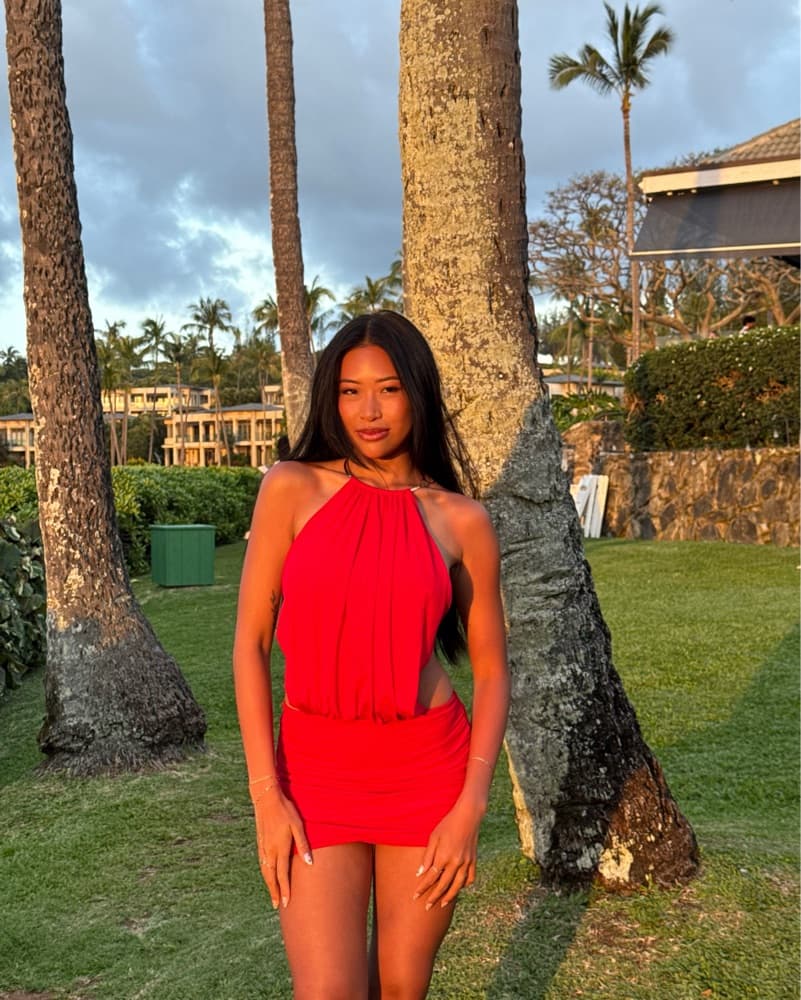 Red Mini Dress - Image 1