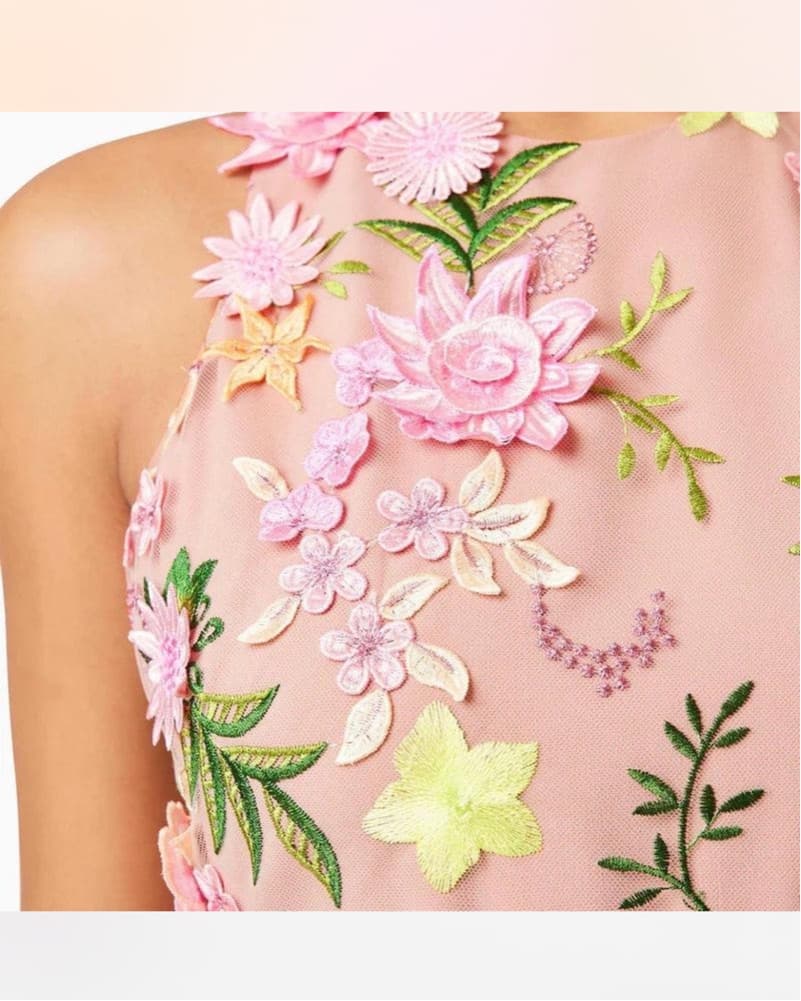 Elliatt Aella 3D Floral Mini Dress - Image 3