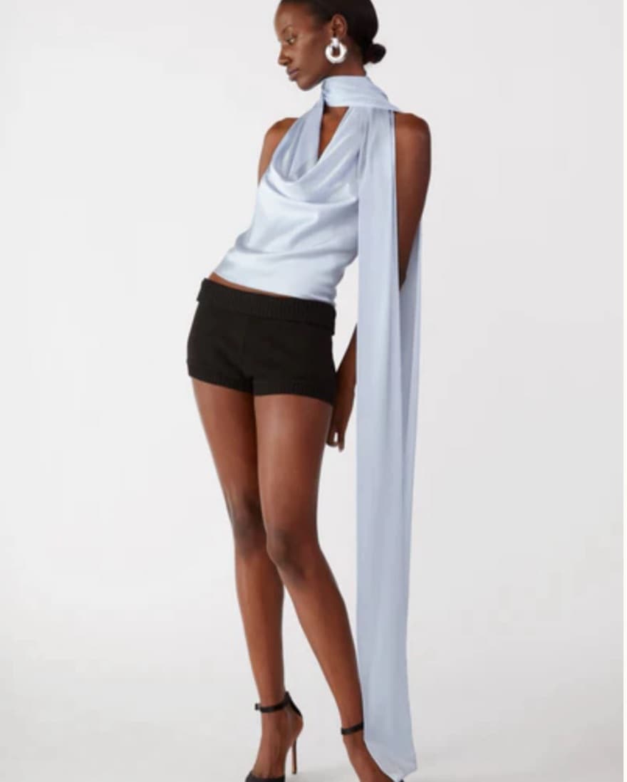 Orseund Iris Cow Neck Halter Top - Image 1