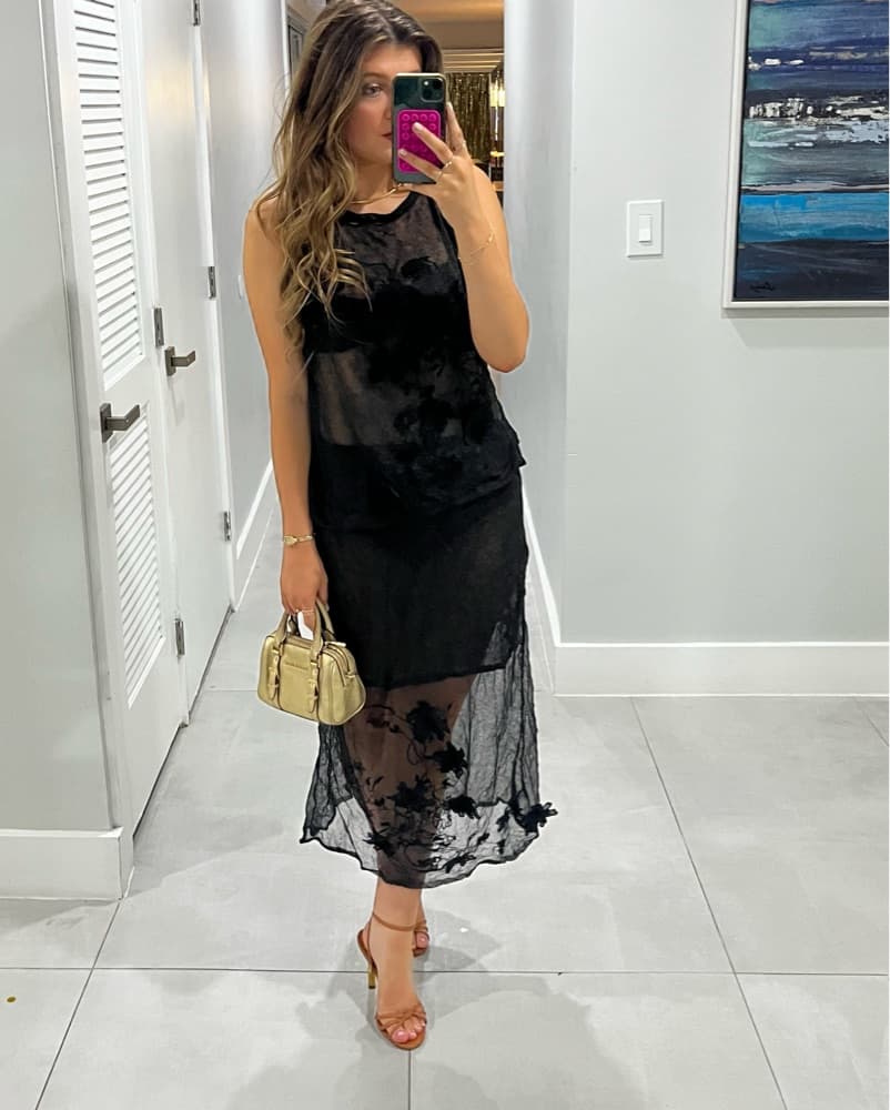 Zara Skirt and tank embroidered set  - Image 1