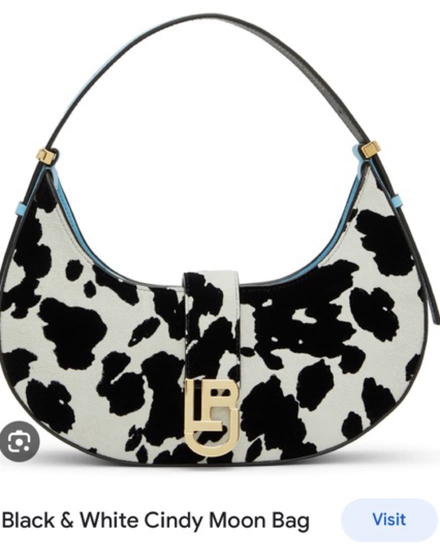 les petits joueurs cow print bag - Image 1