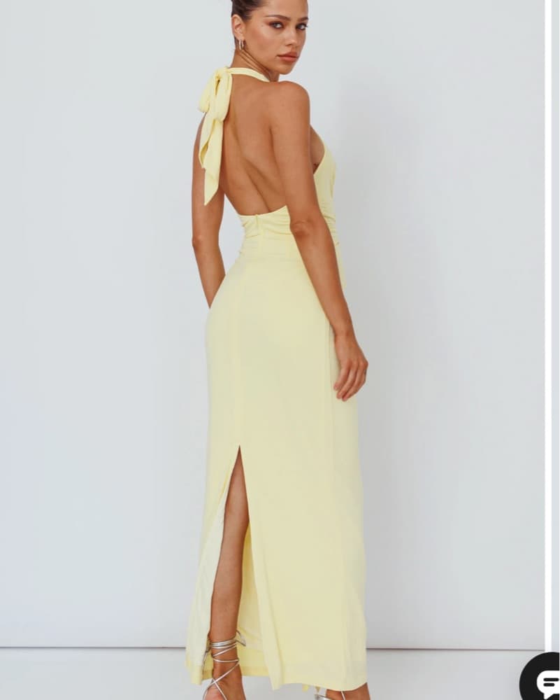 Butter Yellow Maxi Dress  - Image 4