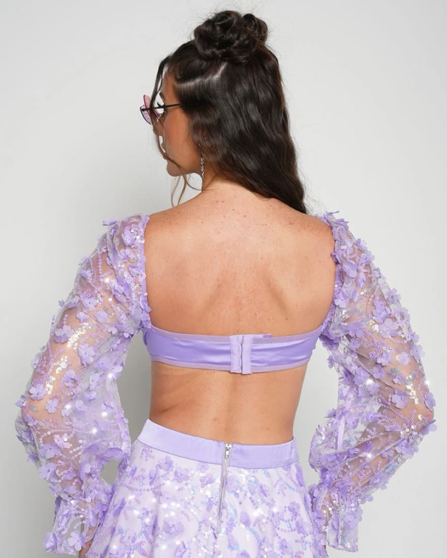 Floral Sequin Top - Image 2