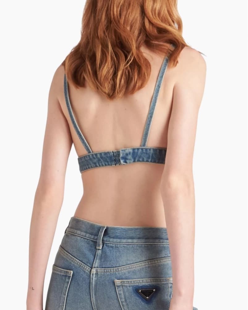 Prada Denim Bralette - Image 5