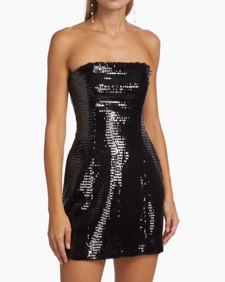 A.L.C. Elsie Strapless SequinDress  - Image 3
