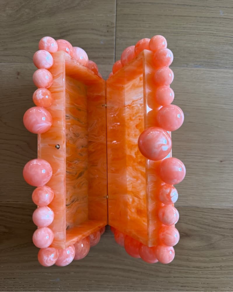 Cult Gaia coral Clutch - Image 4