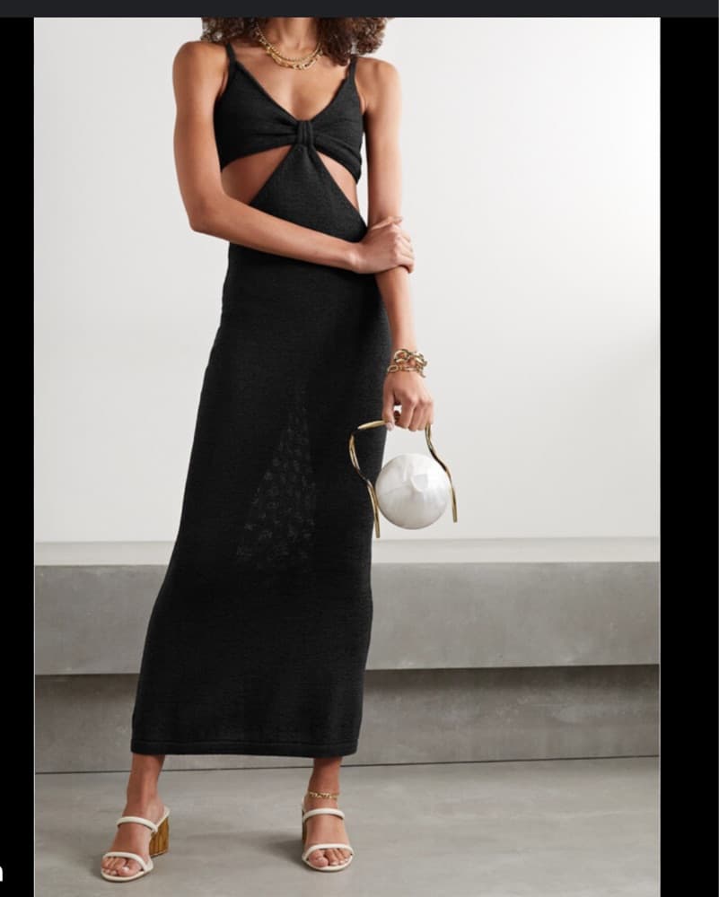 Cult Gaia Serita Dress Black XS - Image 3