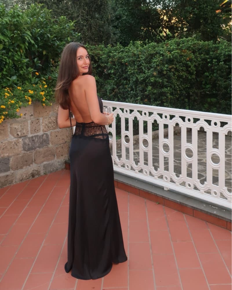 Meshki Dinah Lace And Satin Maxi Dress - Image 4