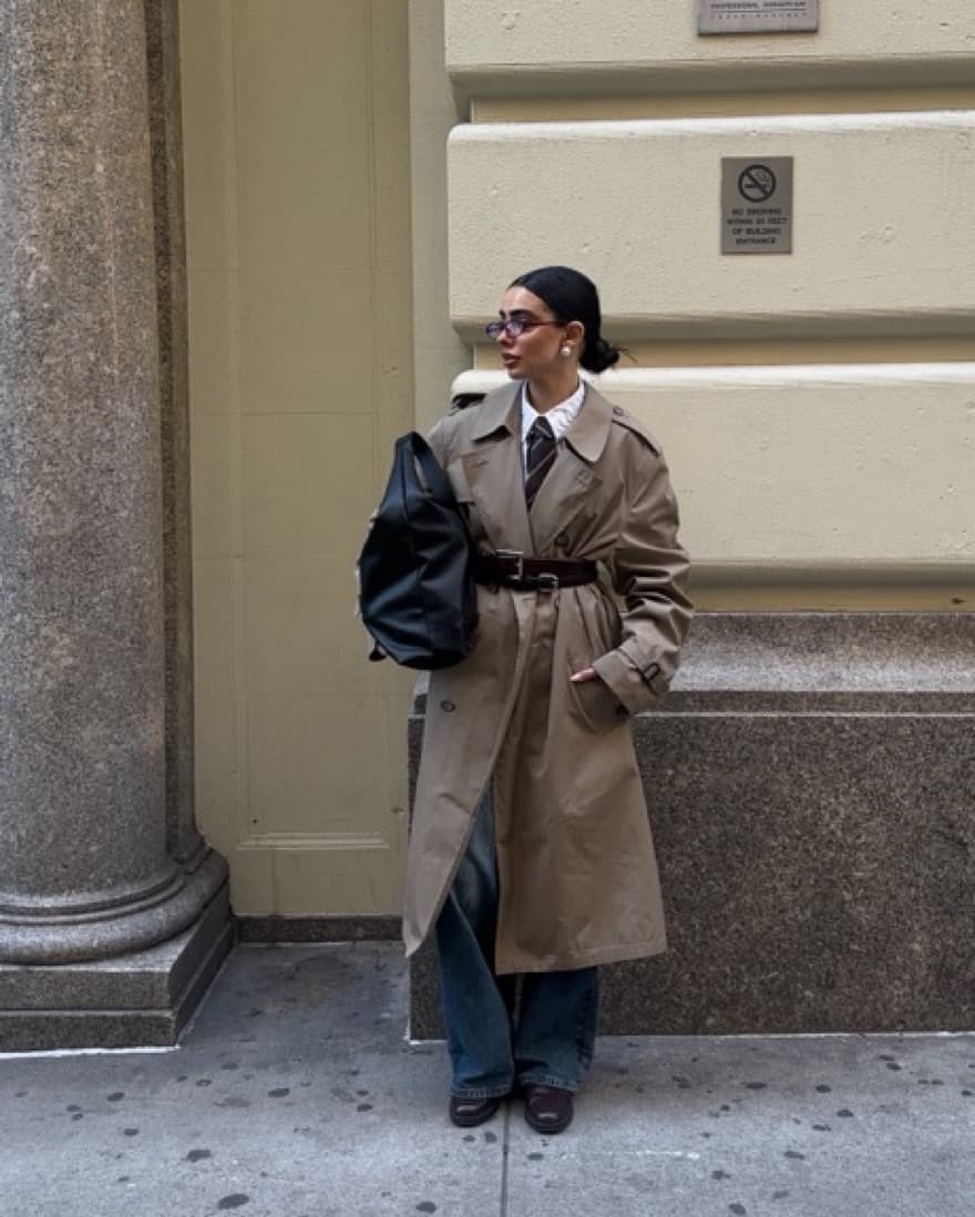 Thirfted Trench Coat - Image 1