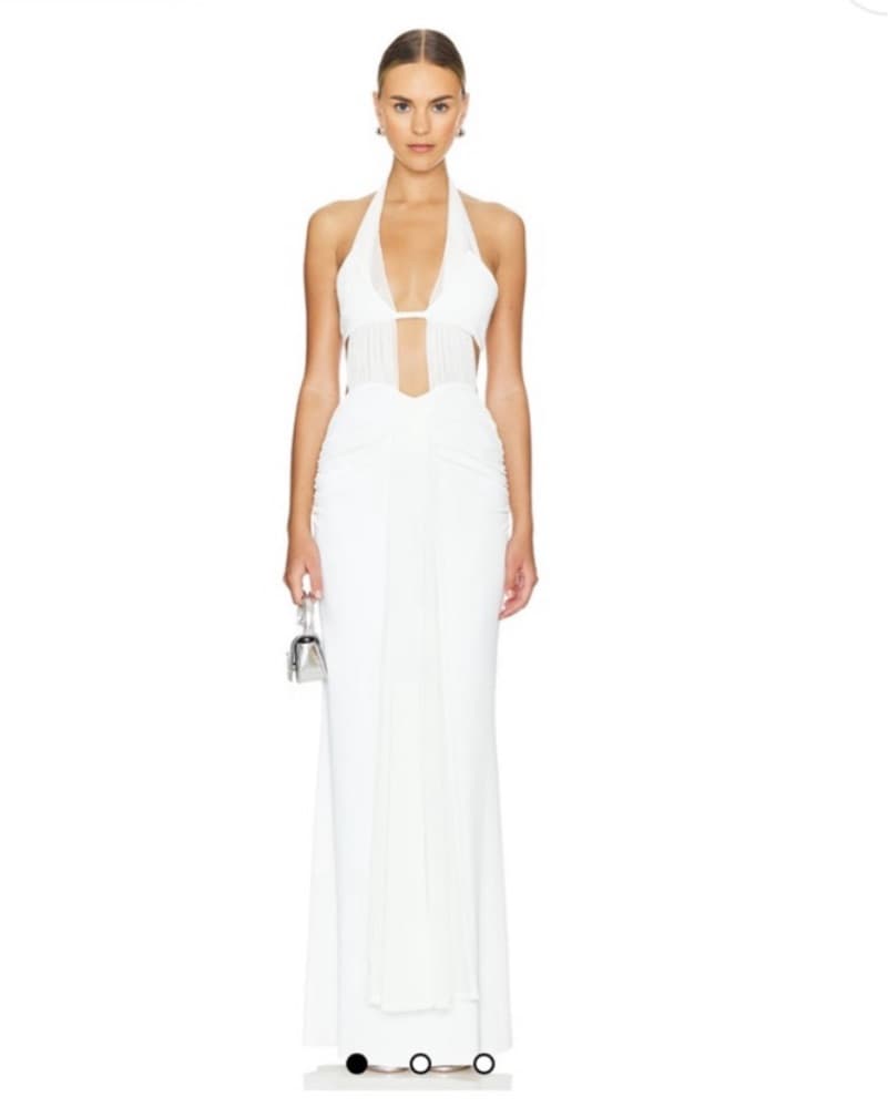 NBD White Halter Gown - Image 1