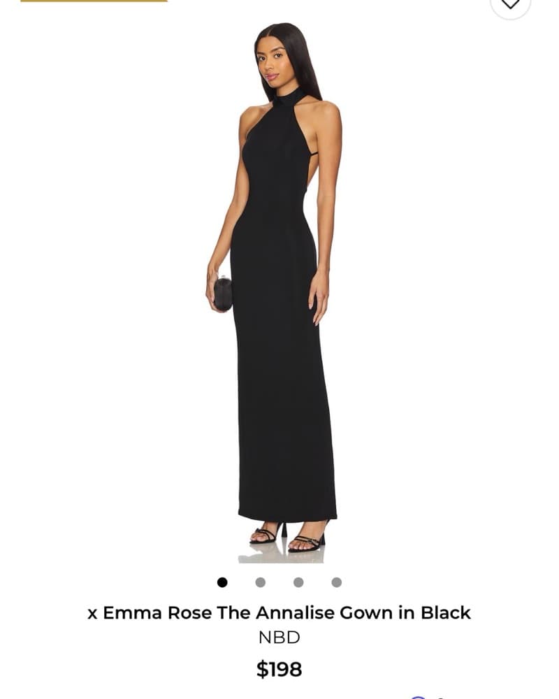 X emma rose The Annalise Gown Black - Image 1