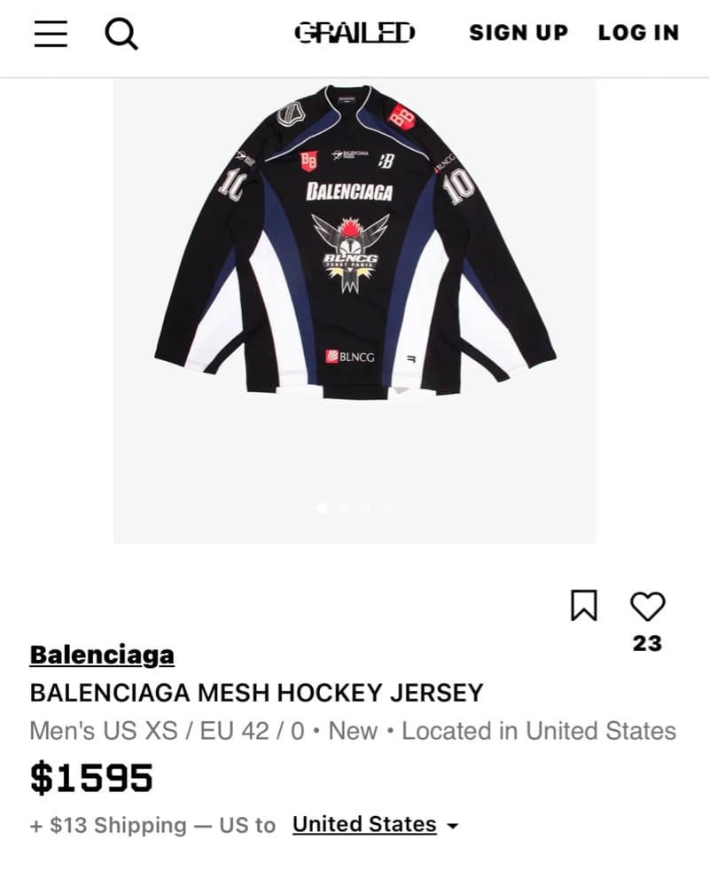 Edgy Balenciaga Sports Jersey - Image 3