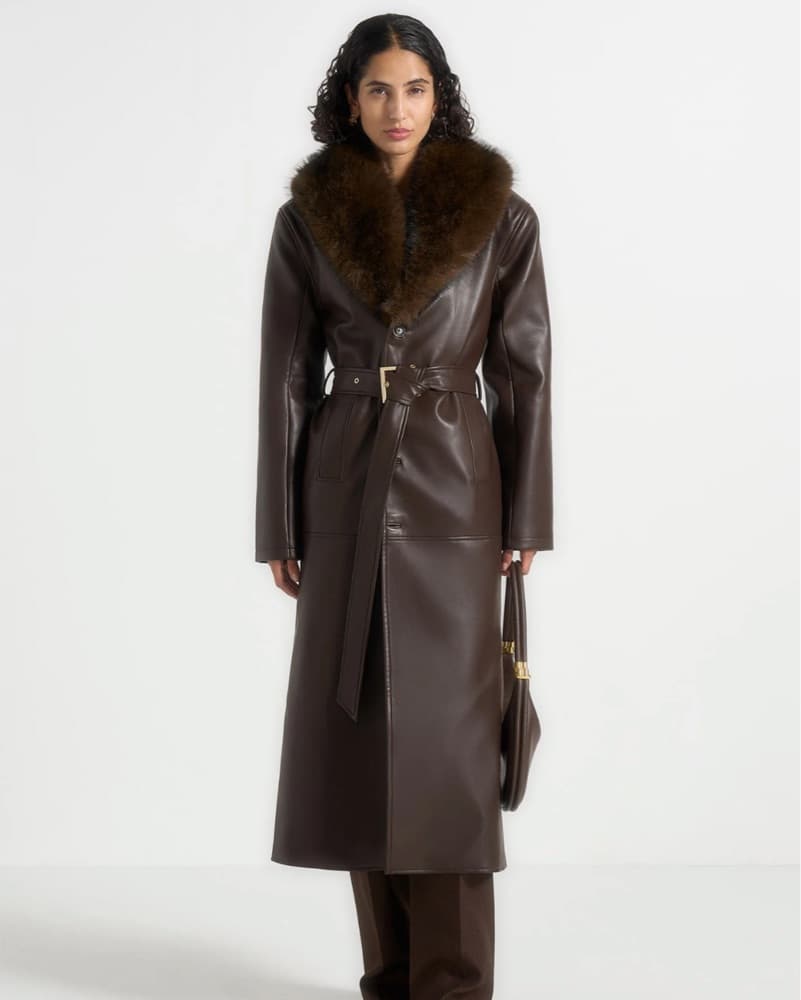 Manière De Voir US4 Brown Fur Coat - Image 1