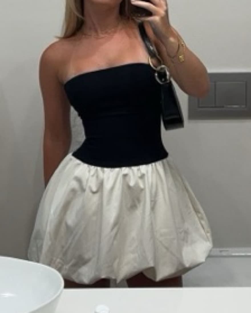 Black And White Mini Dress - Image 1