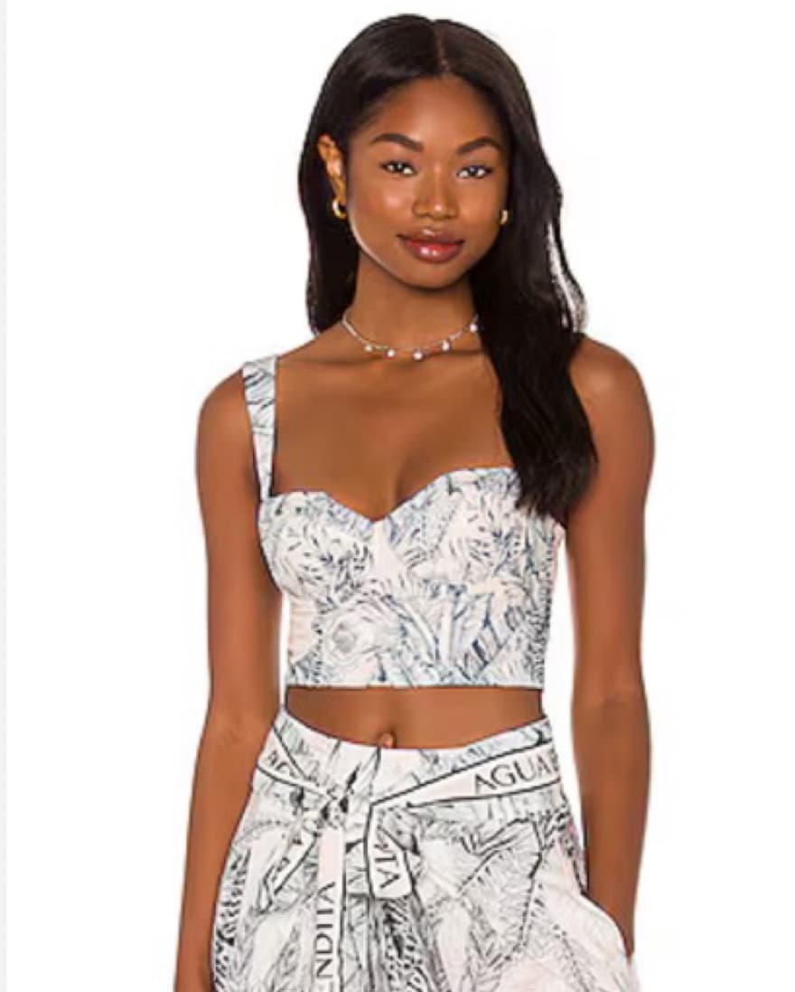  AGUA BENDITA HELIOS CROP TOP & PANT SET - Image 3