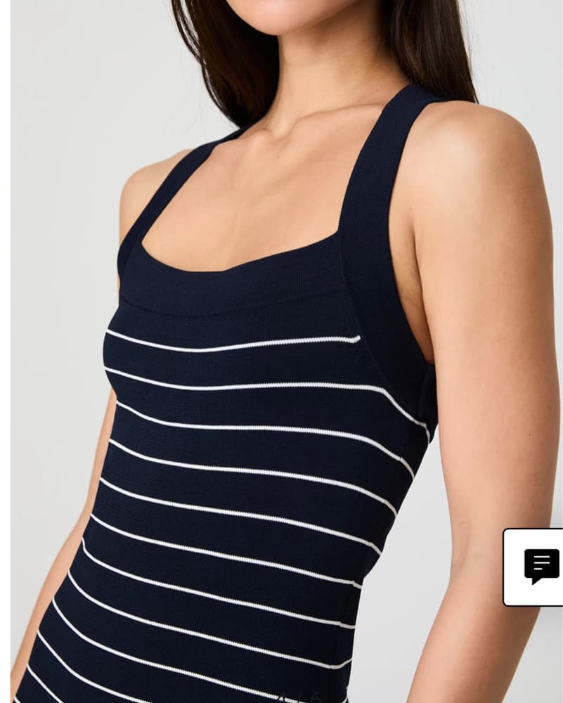 French Connection Stripe Criss Cross Dre - Image 4