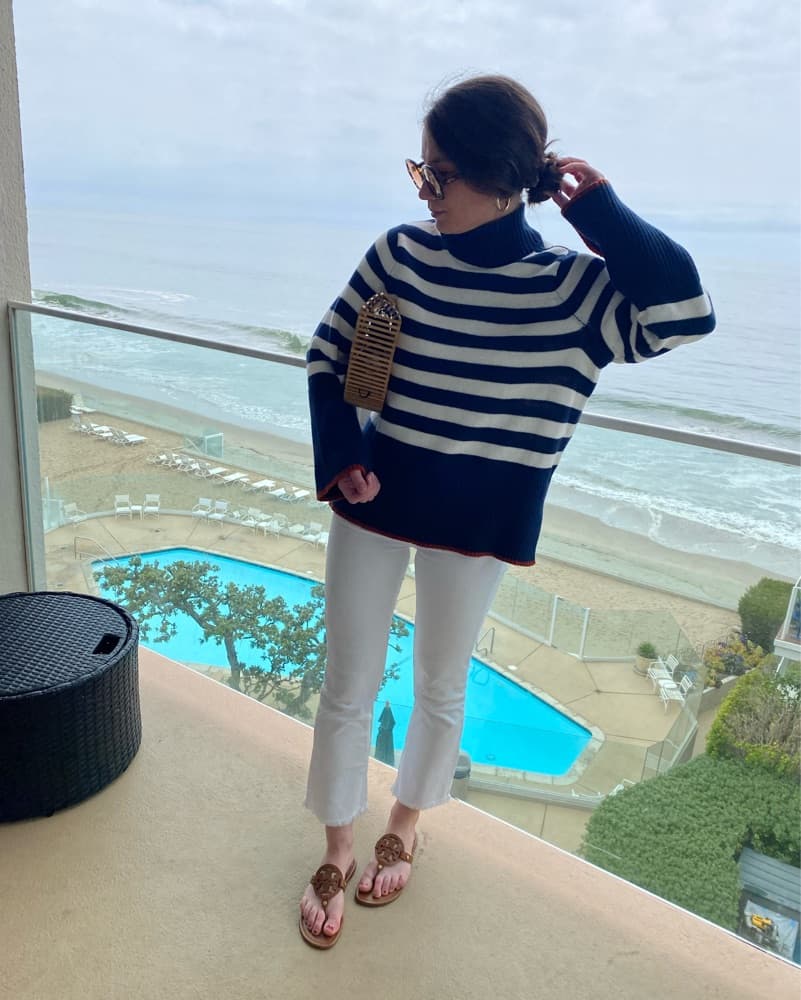 Striped Turtleneck Sweater - Image 3