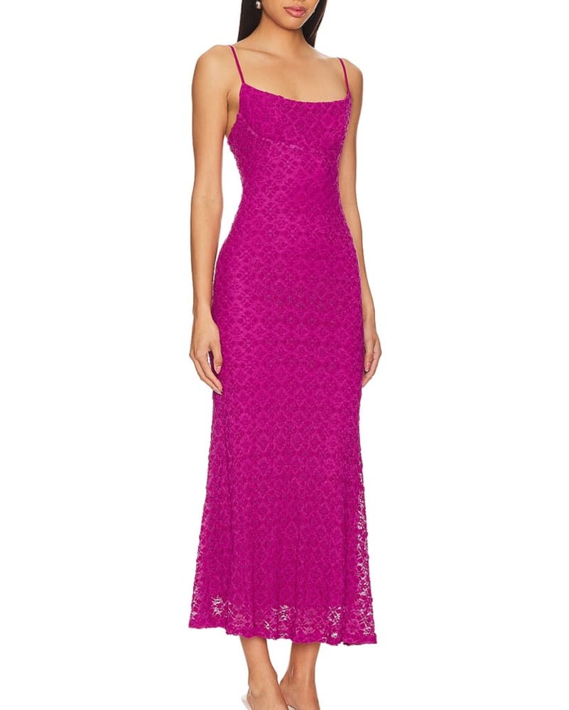 Magenta Midi Dress - Image 2