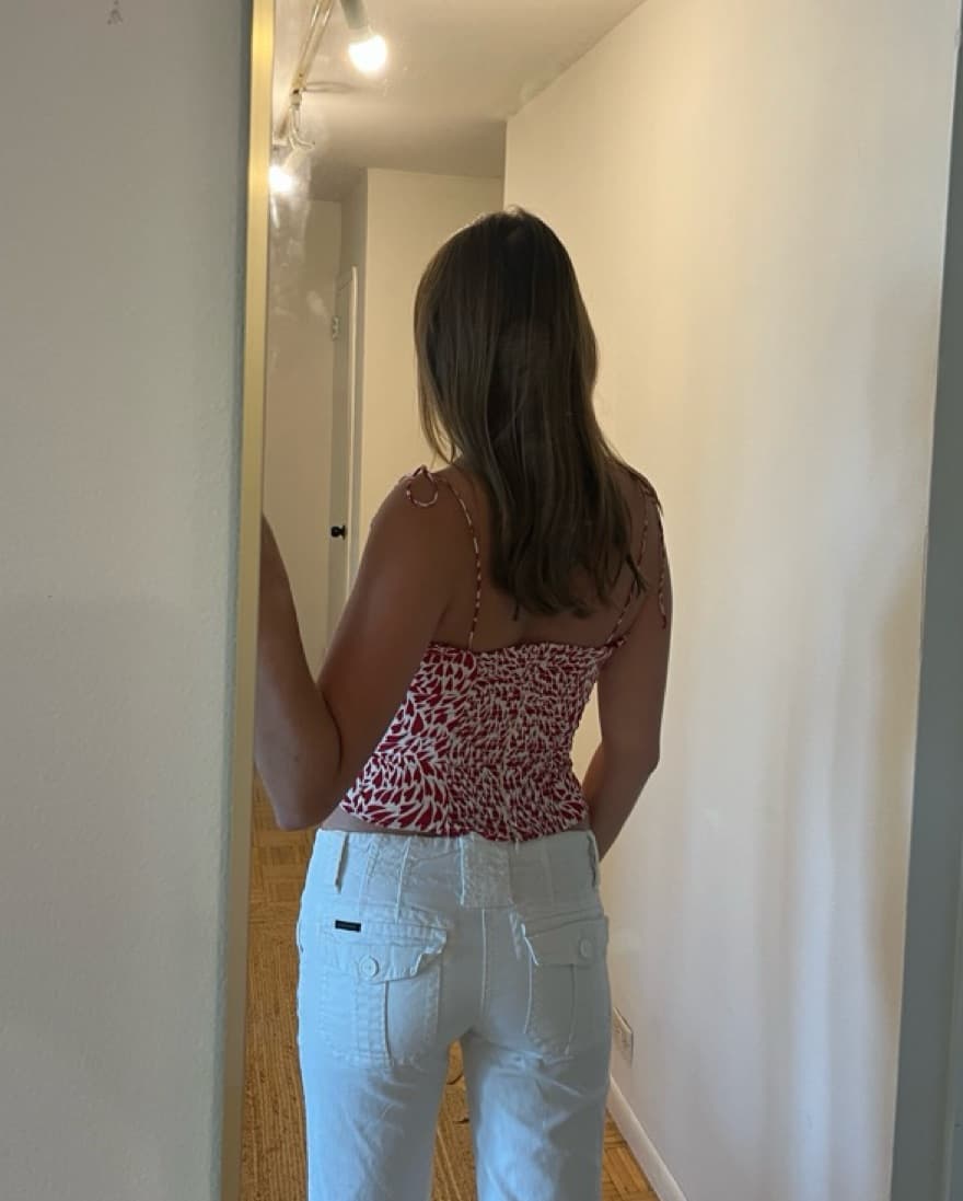Heart Print Top - Image 4