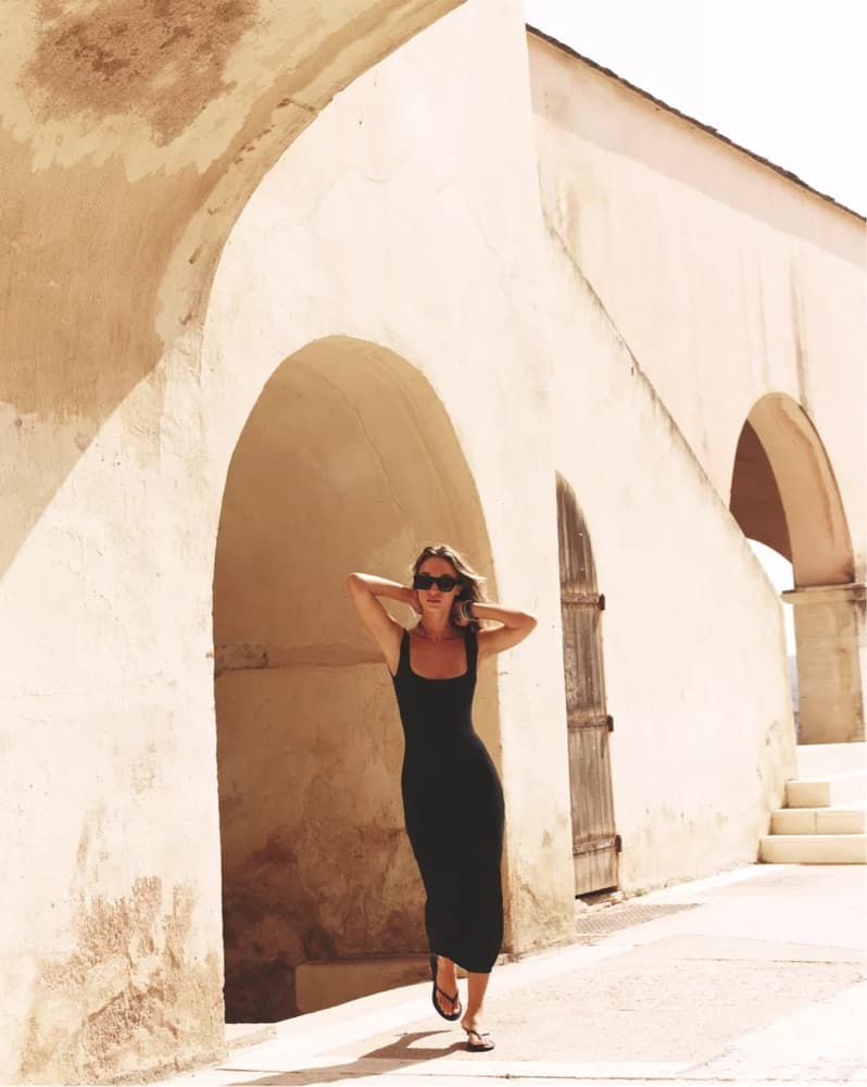 Zara Square Neck Midi Dress - Image 2