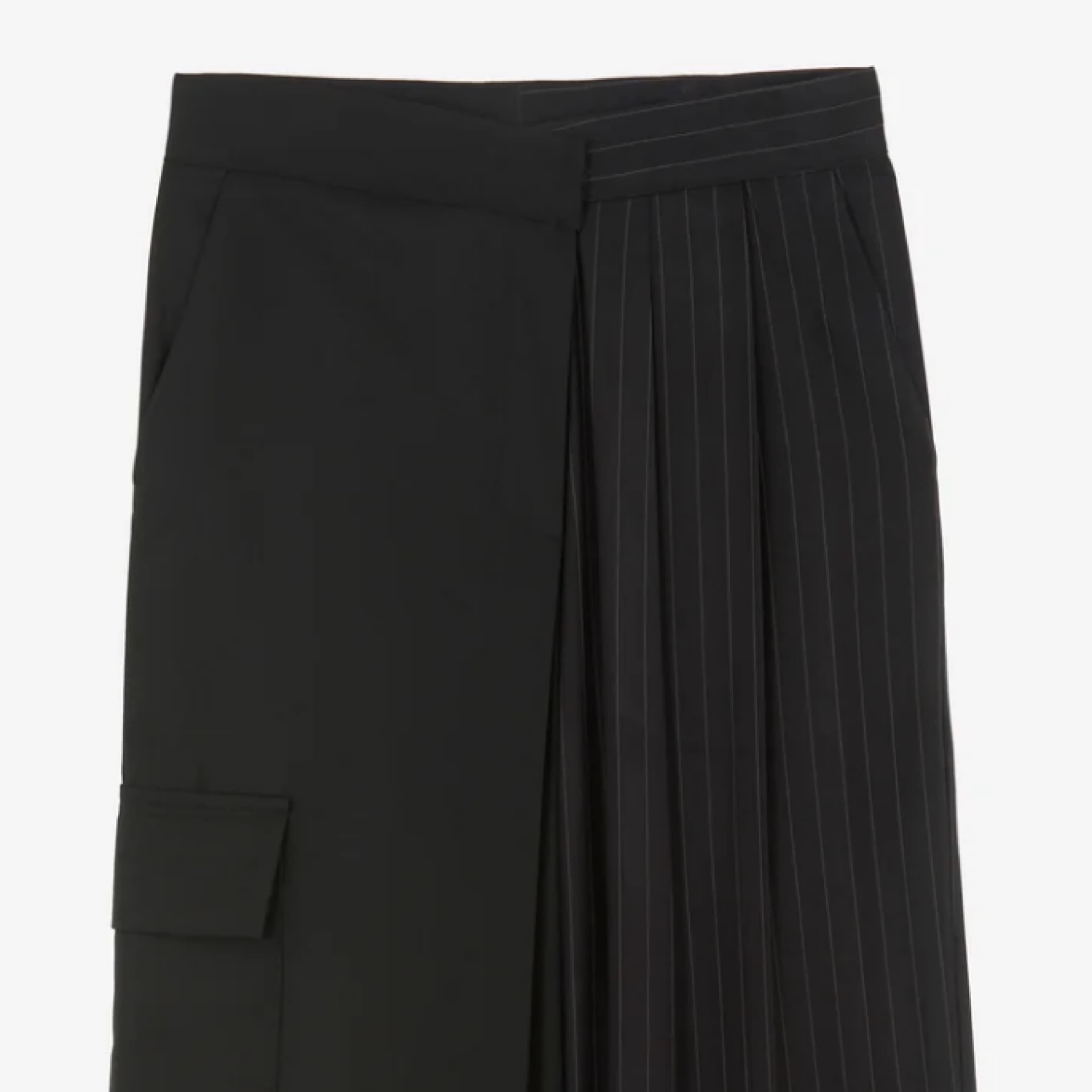 Half Black/striped Cargo Trouser - Image 4