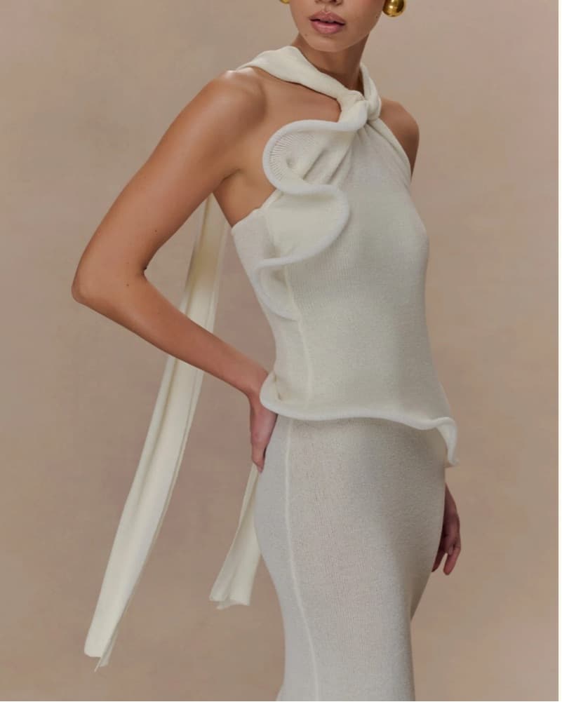 Elegant Knit Maxi Dress - Image 2