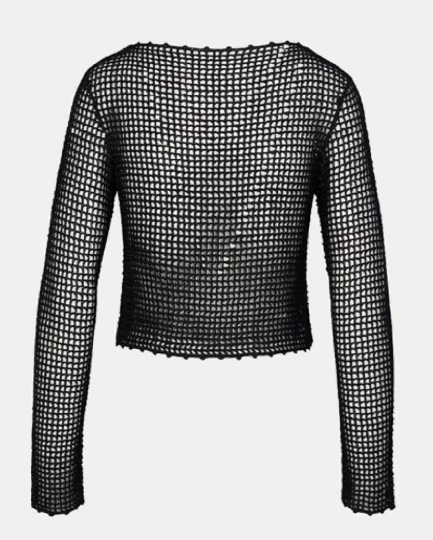 Black Knit Top - Image 2