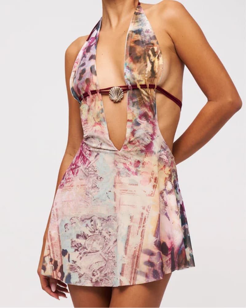 Pink Beach Mini Dress - Image 1