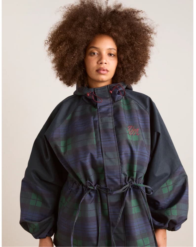 Damson Madder Plaid Raincoat - Image 2