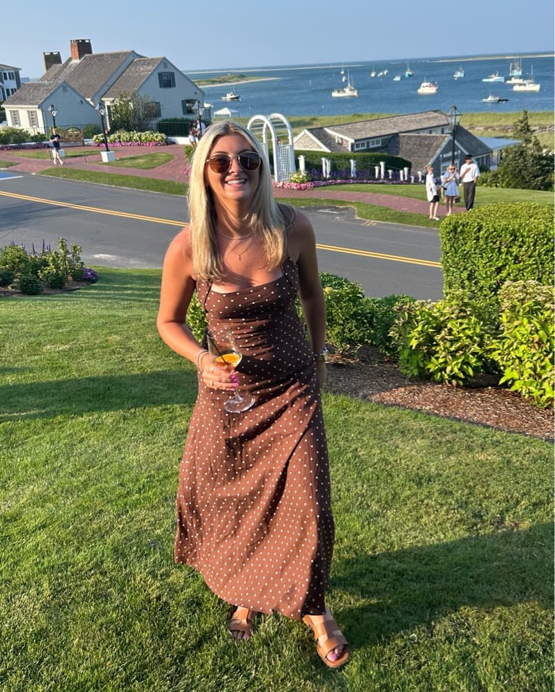 Brown Linen Zara Dress - Image 3