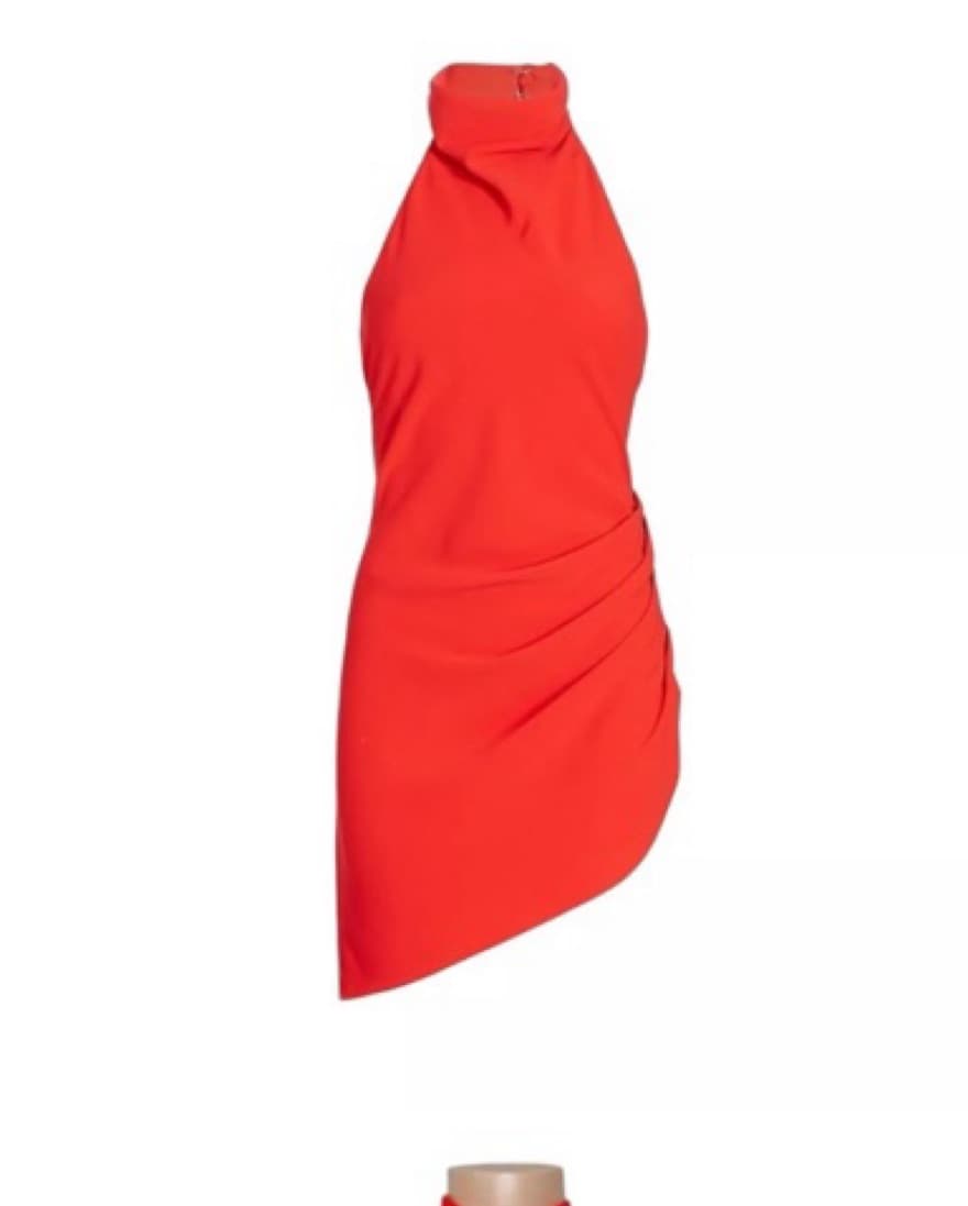 AMANDA UPRICHARD Samba Mini Dress, Crimson - Image 1